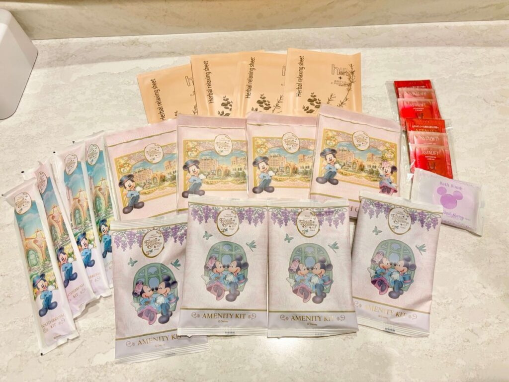 ファンタジースプリングスホテル、持ち帰り可能アメニティ