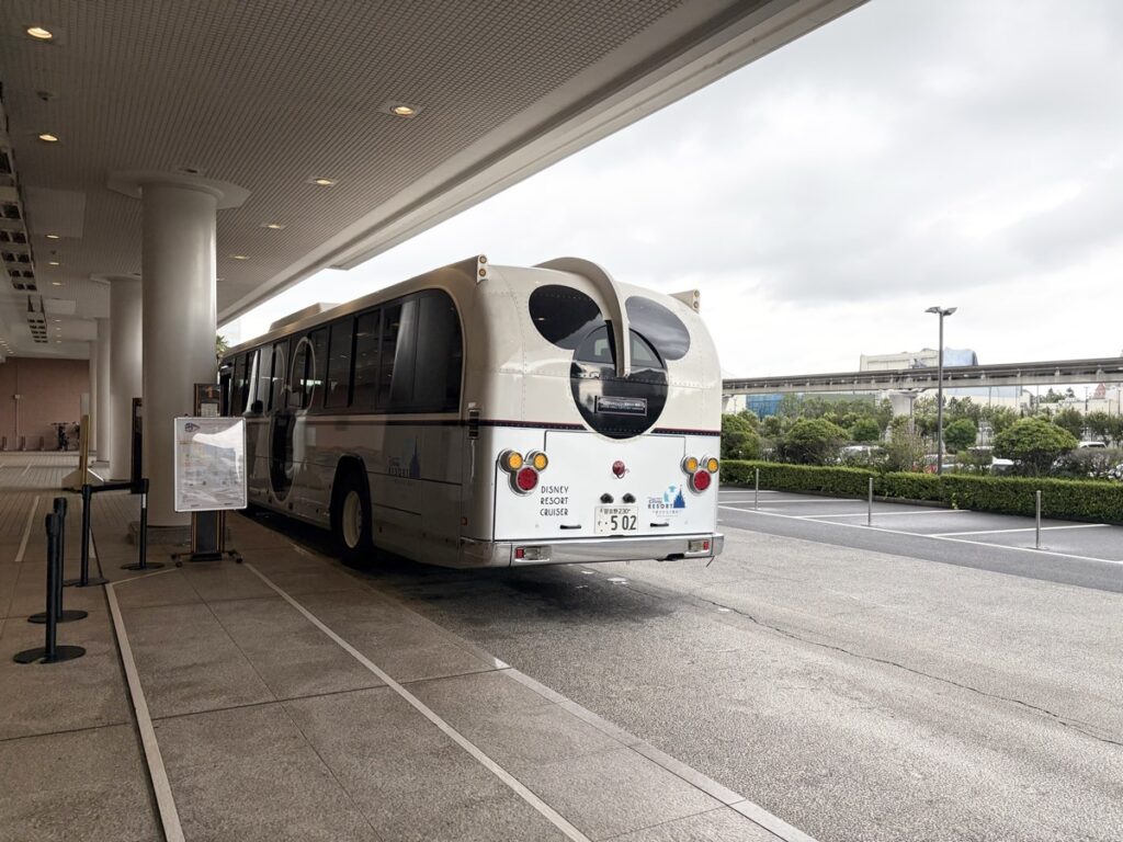 Grand Nikko Tokyo Bay Maihama Mickey Mouse themed free shuttle bus to Tokyo Disney Resort