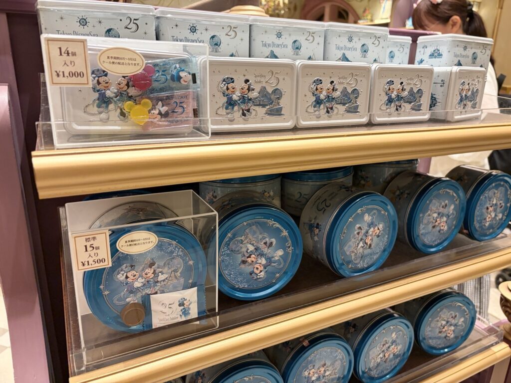 東京ディズニーシー25周年記念クッキー缶