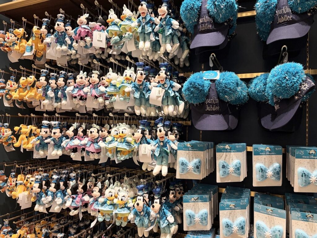 東京ディズニーシー25周年記念グッズぬいぐるみキーチェーン各種