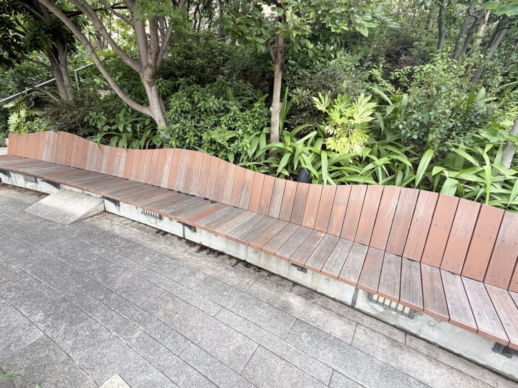 Namba Parks step garden in Namba, Osaka — terraced rooftop greenery in the city center