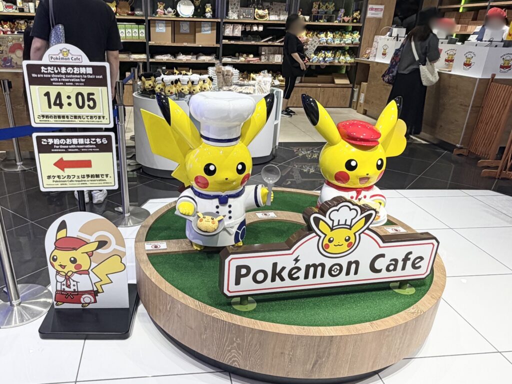 Pokémon Cafe at Daimaru Shinsaibashi 9F — reservation-only, book through Klook for English booking